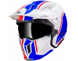 Мотошлем MT Streetfighter SV Twin White/Blue/Red