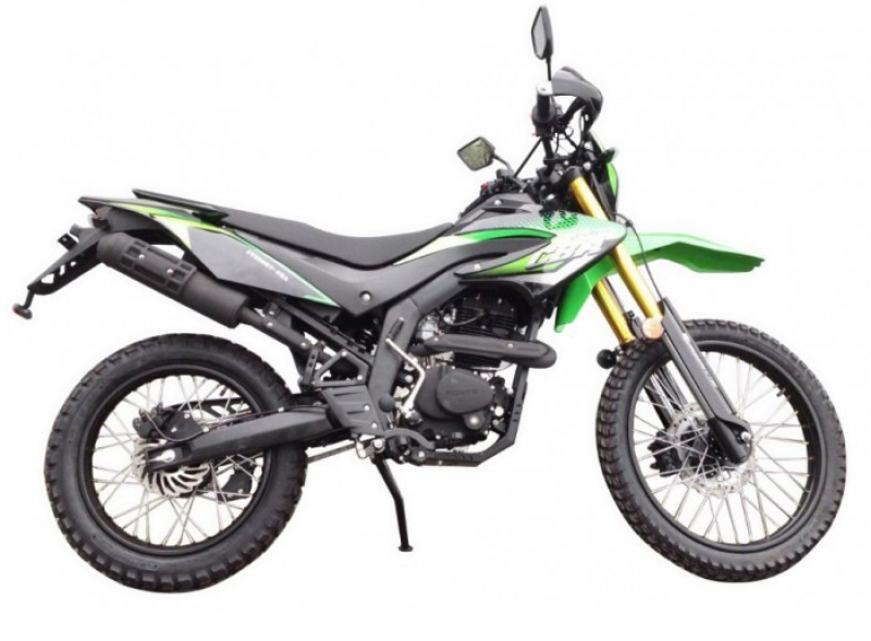 Мотоцикл FORTE FT250GY-CBA Зелено-черный