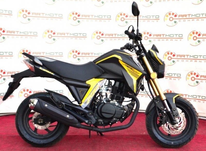 Мотоцикл LIFAN KP MINI (LF150-5U) желтый